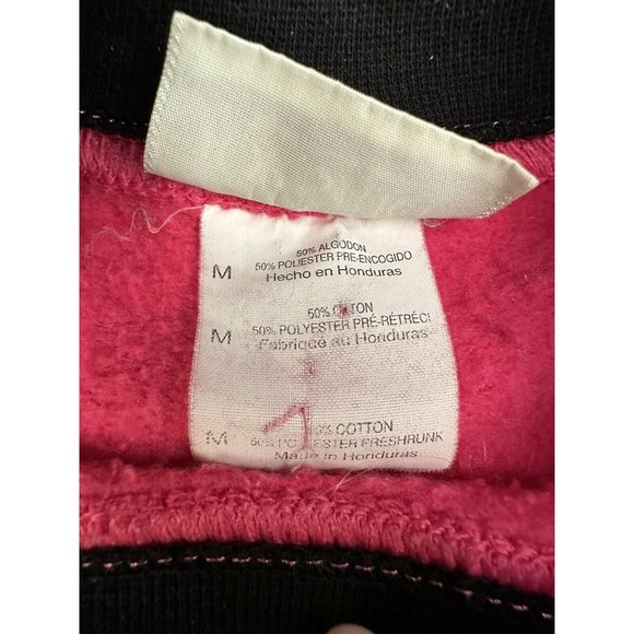 Y2K Vintage Grandma Butterfly Sweatshirt Morning Sun Embroider Medium Pink/Black - Picture 11 of 13